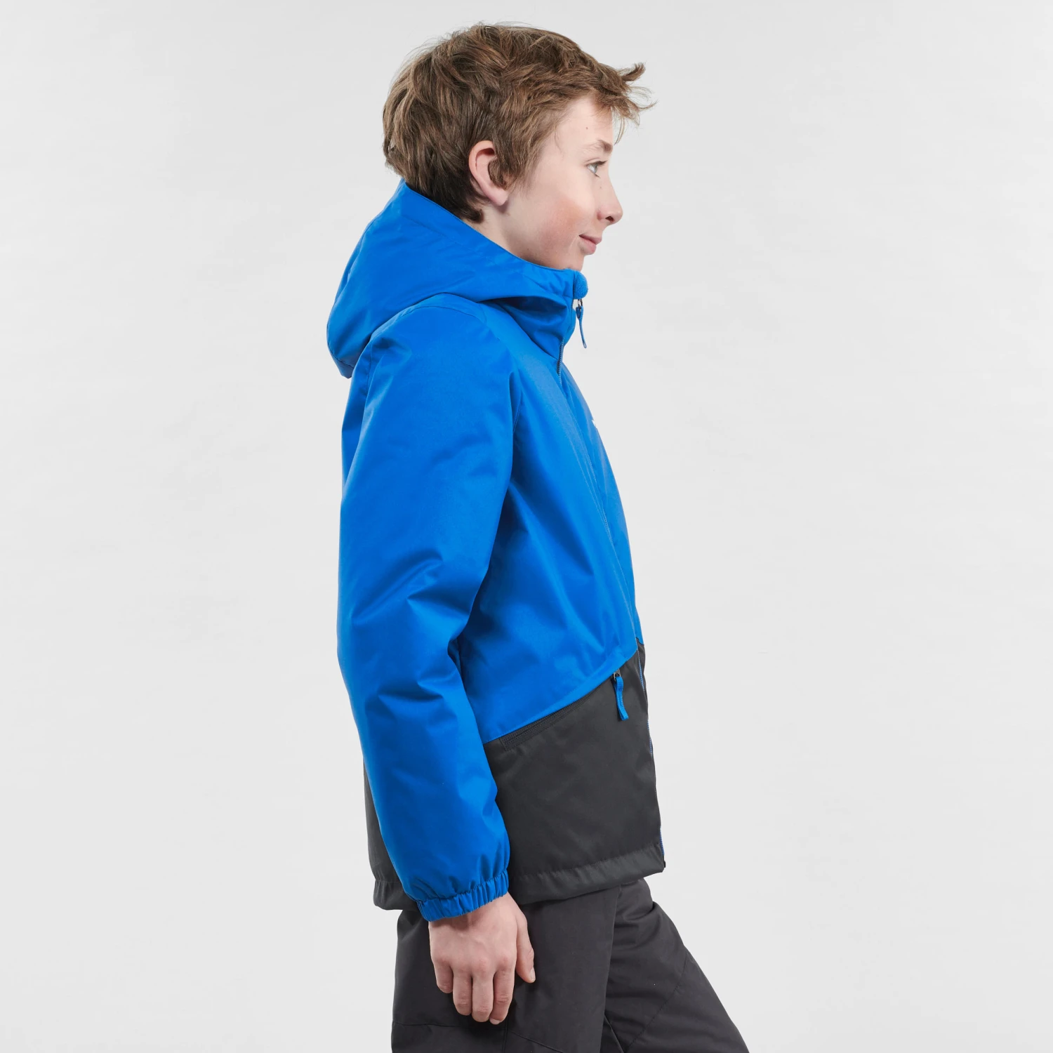 WEDZE Kids' Downhill Ski Jacket - 100 Blue 4 WEDZE Kids' Downhill Ski Jacket - 100 Blue - Image 4