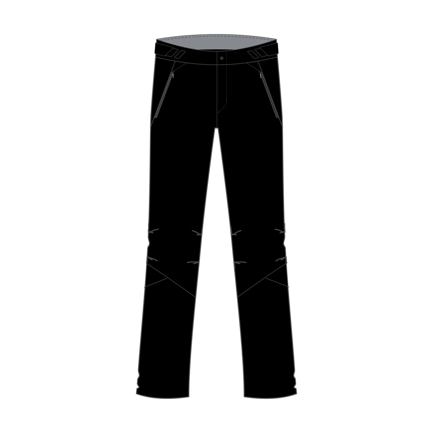 Kids Cross-Country Ski Overpants - 150 Black 2 Kids Cross-Country Ski Overpants - 150 Black - Image 2