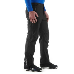 Men's Cross-Country Skiing Overpants - 150 Black -WEDZE SHOP 150 cross country skiing overpants men 2