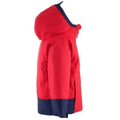 WEDZE Kids' Downhill Ski Jacket - PNF 500 Red -WEDZE SHOP 500 pulln fit downhill ski jacket kids 2