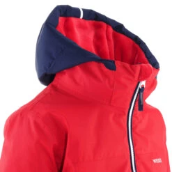 WEDZE Kids' Downhill Ski Jacket - PNF 500 Red -WEDZE SHOP 500 pulln fit downhill ski jacket kids 4