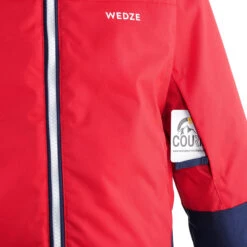 WEDZE Kids' Downhill Ski Jacket - PNF 500 Red -WEDZE SHOP 500 pulln fit downhill ski jacket kids 7