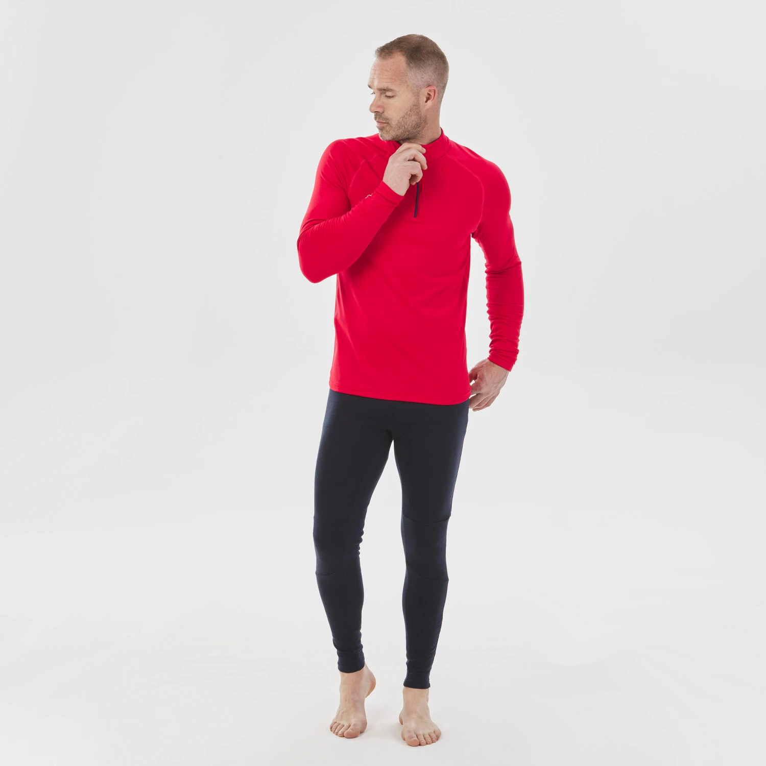 WEDZE 500 Ski Base Layer Top With Half-Zipper - Men 2 WEDZE 500 Ski Base Layer Top With Half-Zipper - Men - Image 2
