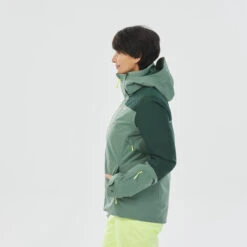 WEDZE Women's Ski Jacket - 500 Green 17 WEDZE Women's Ski Jacket - 500 Green -WEDZE SHOP 500 ski jacket women 2