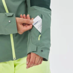 WEDZE Women's Ski Jacket - 500 Green 20 WEDZE Women's Ski Jacket - 500 Green -WEDZE SHOP 500 ski jacket women 5