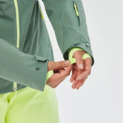WEDZE Women's Ski Jacket - 500 Green 22 WEDZE Women's Ski Jacket - 500 Green -WEDZE SHOP 500 ski jacket women 7