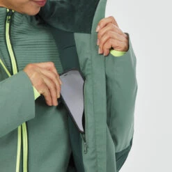 WEDZE Women's Ski Jacket - 500 Green 24 WEDZE Women's Ski Jacket - 500 Green -WEDZE SHOP 500 ski jacket women 9
