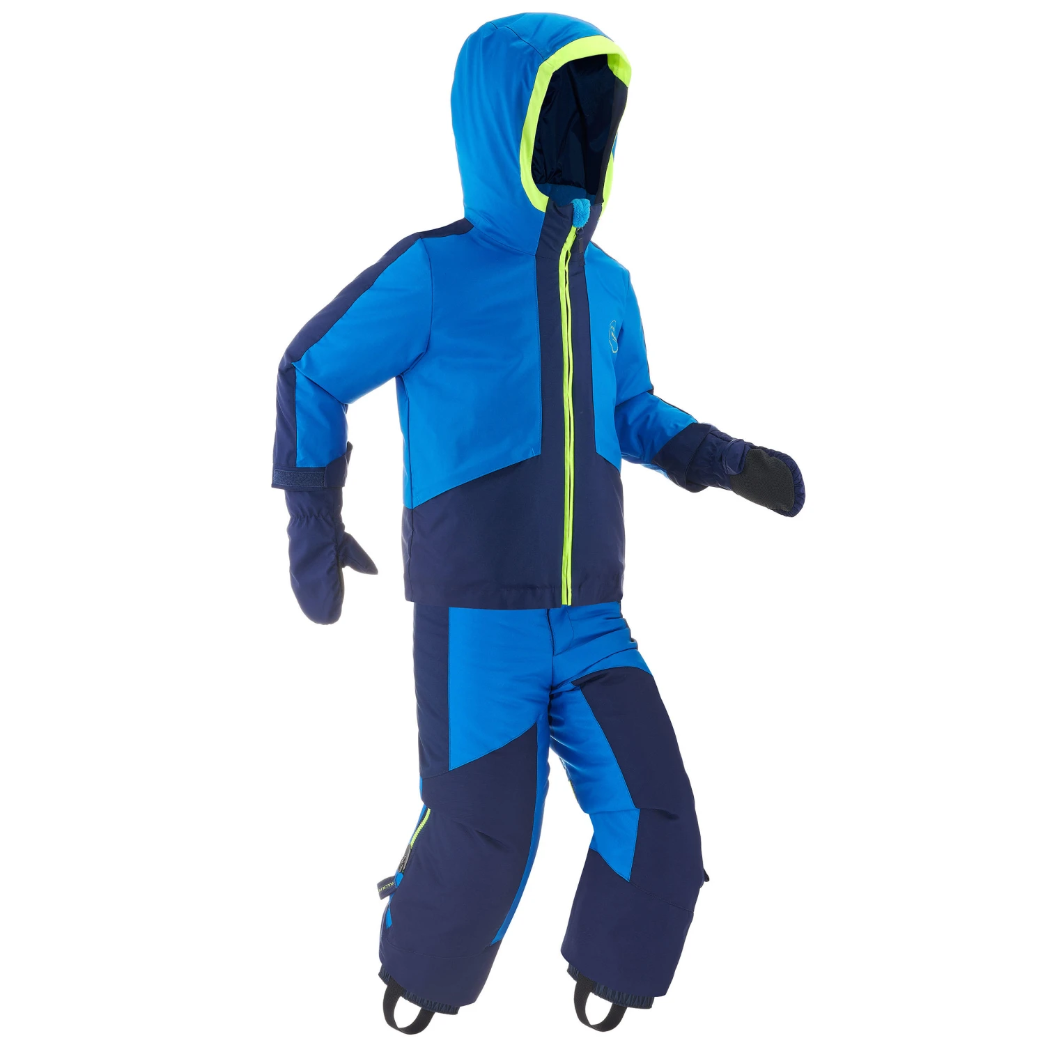 WEDZE Kids' Downhill Ski Suit - 580 Blue 2 WEDZE Kids' Downhill Ski Suit - 580 Blue - Image 2