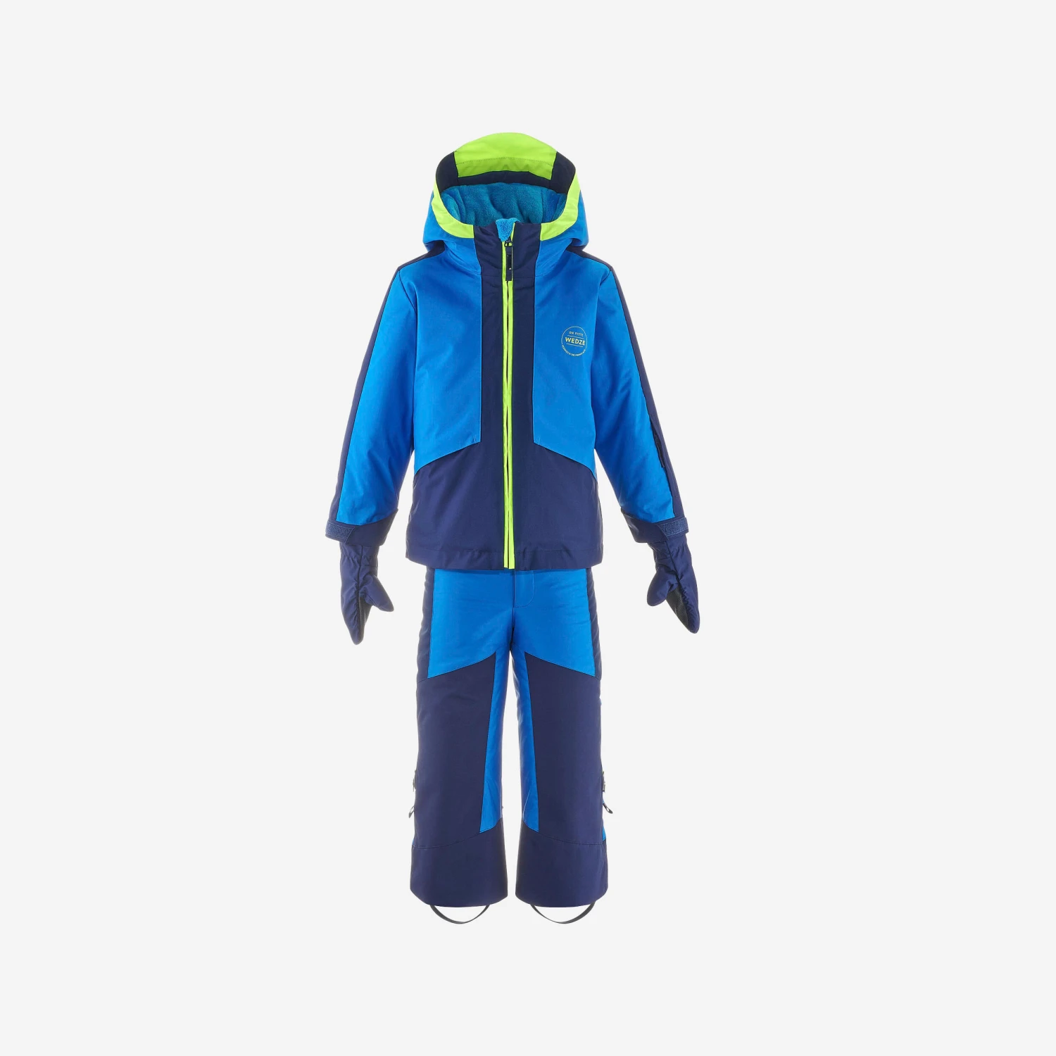 WEDZE Kids' Downhill Ski Suit - 580 Blue 3 WEDZE Kids' Downhill Ski Suit - 580 Blue - Image 3