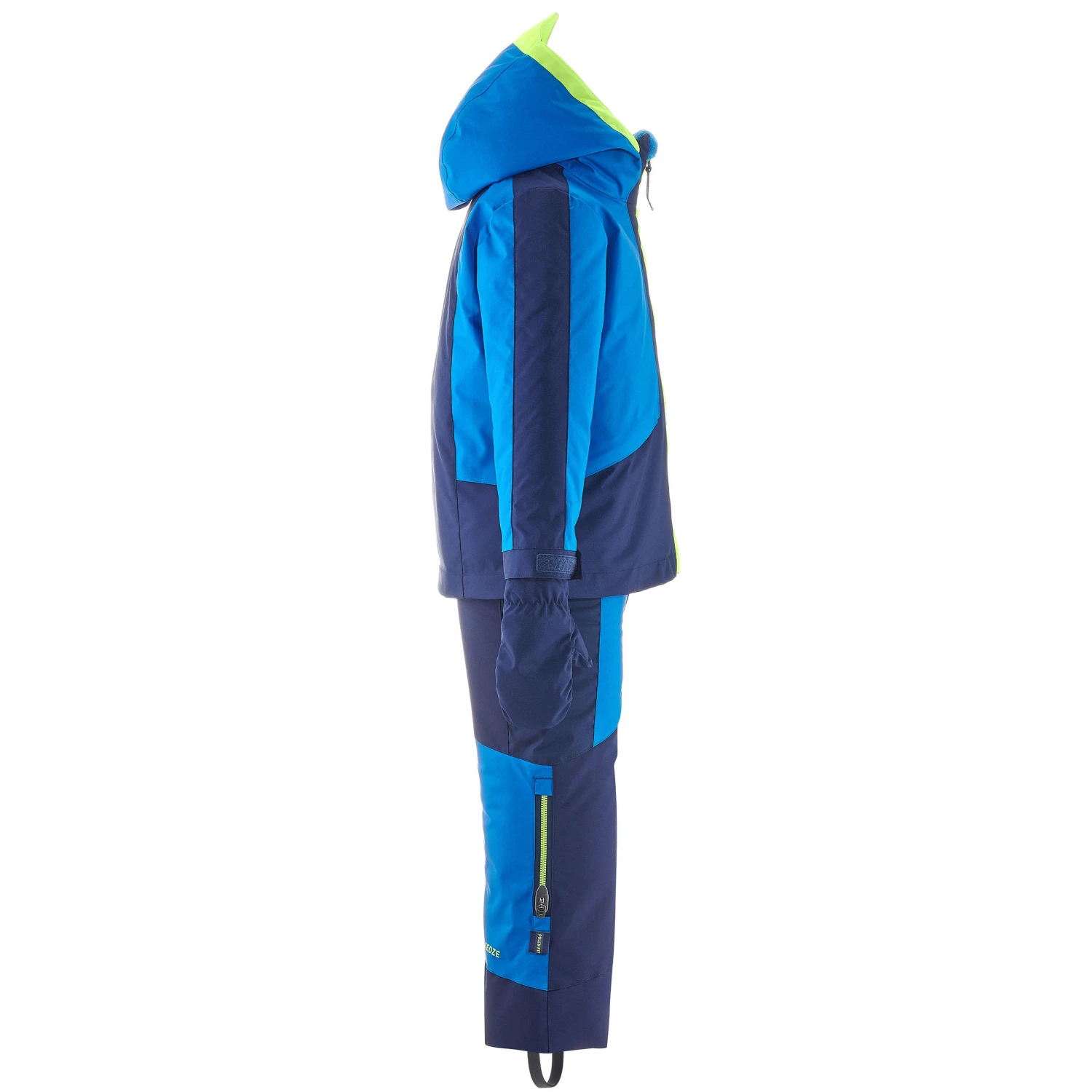 WEDZE Kids' Downhill Ski Suit - 580 Blue 4 WEDZE Kids' Downhill Ski Suit - 580 Blue - Image 4