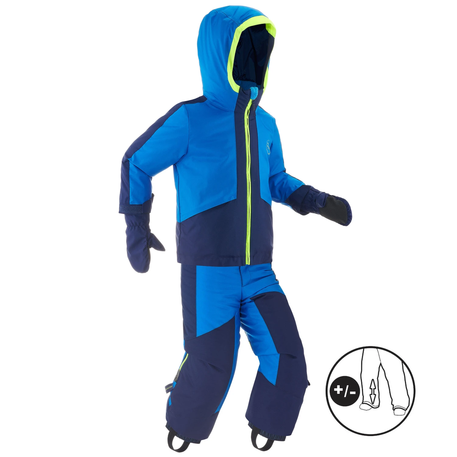 WEDZE Kids' Downhill Ski Suit - 580 Blue 1 WEDZE Kids' Downhill Ski Suit - 580 Blue