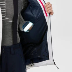 WEDZE Men's Downhill Ski Jacket - 580 White/Blue 26 WEDZE Men's Downhill Ski Jacket - 580 White/Blue -WEDZE SHOP 580 ski jacket men 11