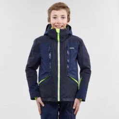 WEDZE Kids' Downhill Ski Jacket - 900 Blue -WEDZE SHOP 900 downhill ski jacket kids 2