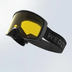 WEDZE All-Weather Ski & Snowboard Goggles - G100 S1 Black