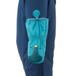 WEDZE Kids' Snowsuit - Warm 500 Blue -WEDZE SHOP baby ski snowsuit warm blue 5