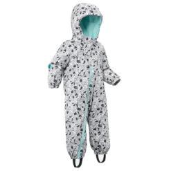 WEDZE Kids' Snowsuit - Warm 500 Grey