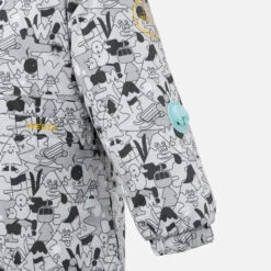 WEDZE Kids' Snowsuit - Warm 500 Grey -WEDZE SHOP baby ski snowsuit warm blue patterns 8