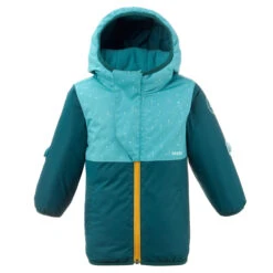 WEDZE Kids' Winter Jacket - Warm Blue -WEDZE SHOP baby winter jacket warm blue 2