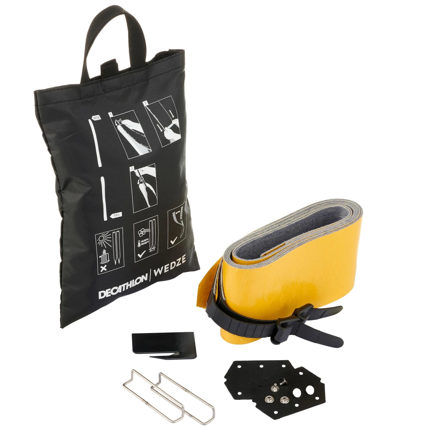 WEDZE Backcountry Skiing Cut-to-Fit Skins 110 Mm 1 WEDZE Backcountry Skiing Cut-to-Fit Skins 110 Mm