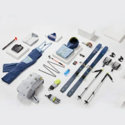 WEDZE Cross-Country Skis With Bindings & Skins - MT 85 -WEDZE SHOP backcountry skis with bindings and skins mt 85 2