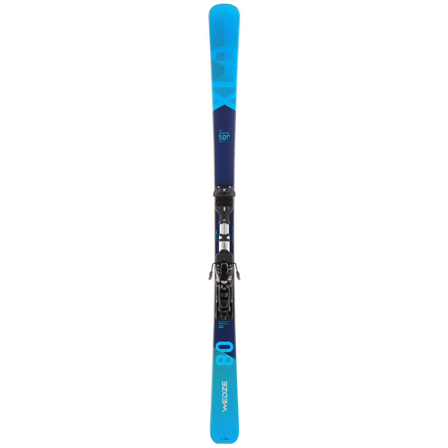 WEDZE Backcountry Skis With Bindings And Skins - XLD 500 Black/Blue 5 WEDZE Backcountry Skis With Bindings And Skins - XLD 500 Black/Blue - Image 5