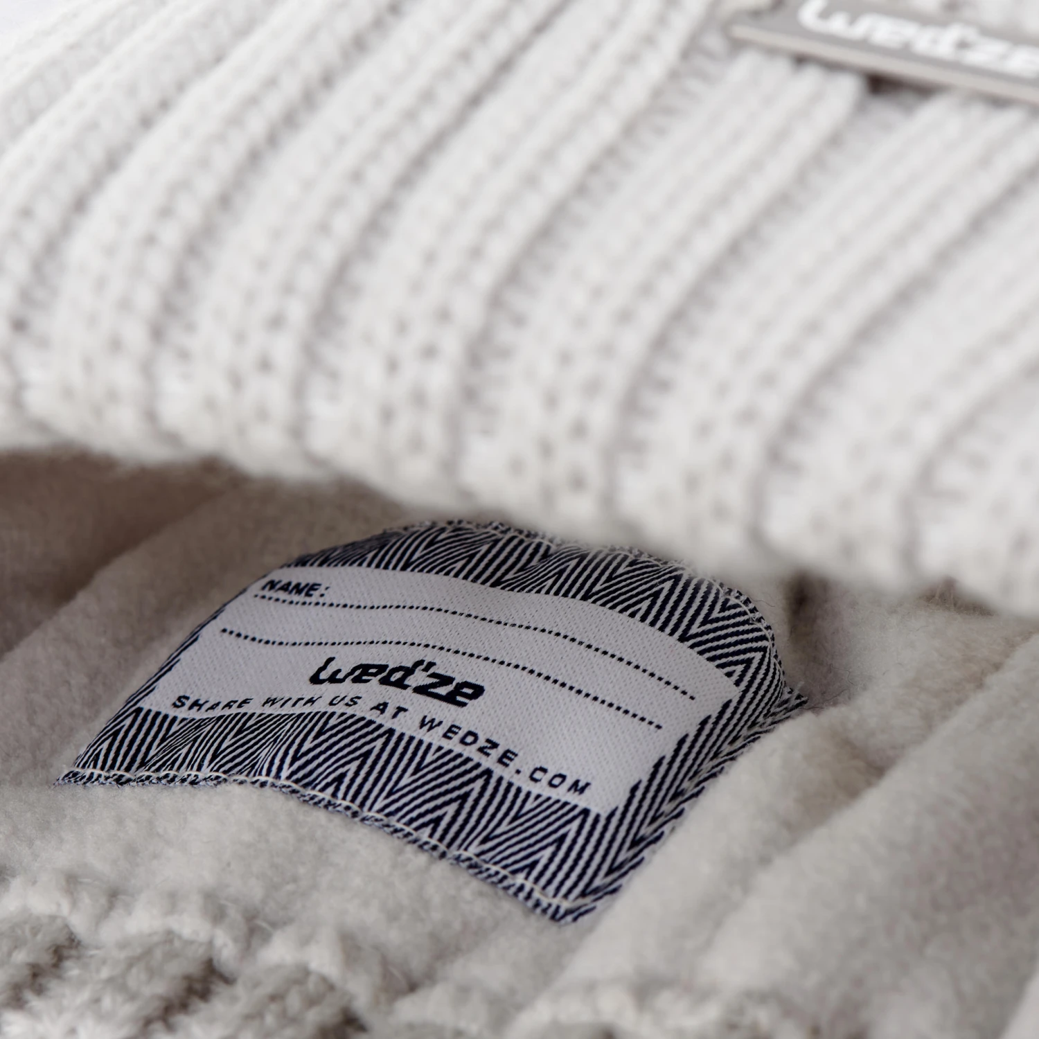 WEDZE Cable-Knit Wool Fur Hat - Kids 6 WEDZE Cable-Knit Wool Fur Hat - Kids - Image 6