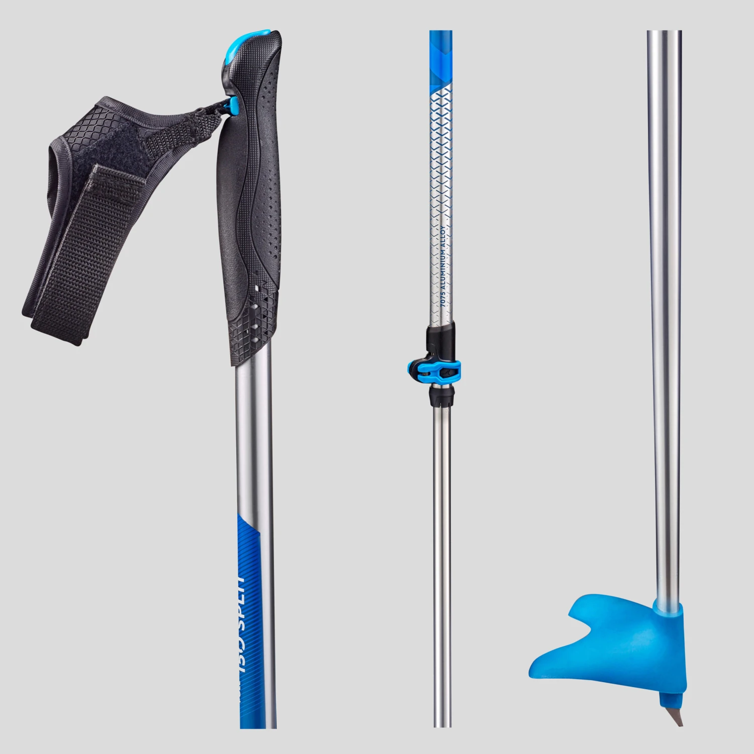 Cross-Country Skiing Adjustable Poles - XC S 150 Blue 3 Cross-Country Skiing Adjustable Poles - XC S 150 Blue - Image 3