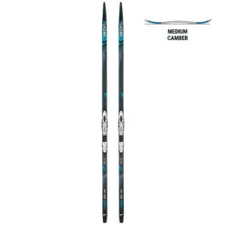 Cross-Country Skis With Xcelerator Bindings - XC S 550 Skins Medium Camber