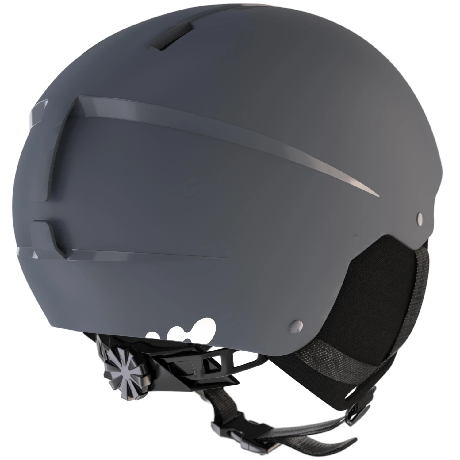 WEDZE Downhill Ski Helmet - H 100 Grey 2 WEDZE Downhill Ski Helmet - H 100 Grey - Image 2