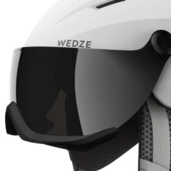 WEDZE Downhill Ski Helmet With Visor - H 350 White -WEDZE SHOP downhill ski helmet with visor h 350 white 9