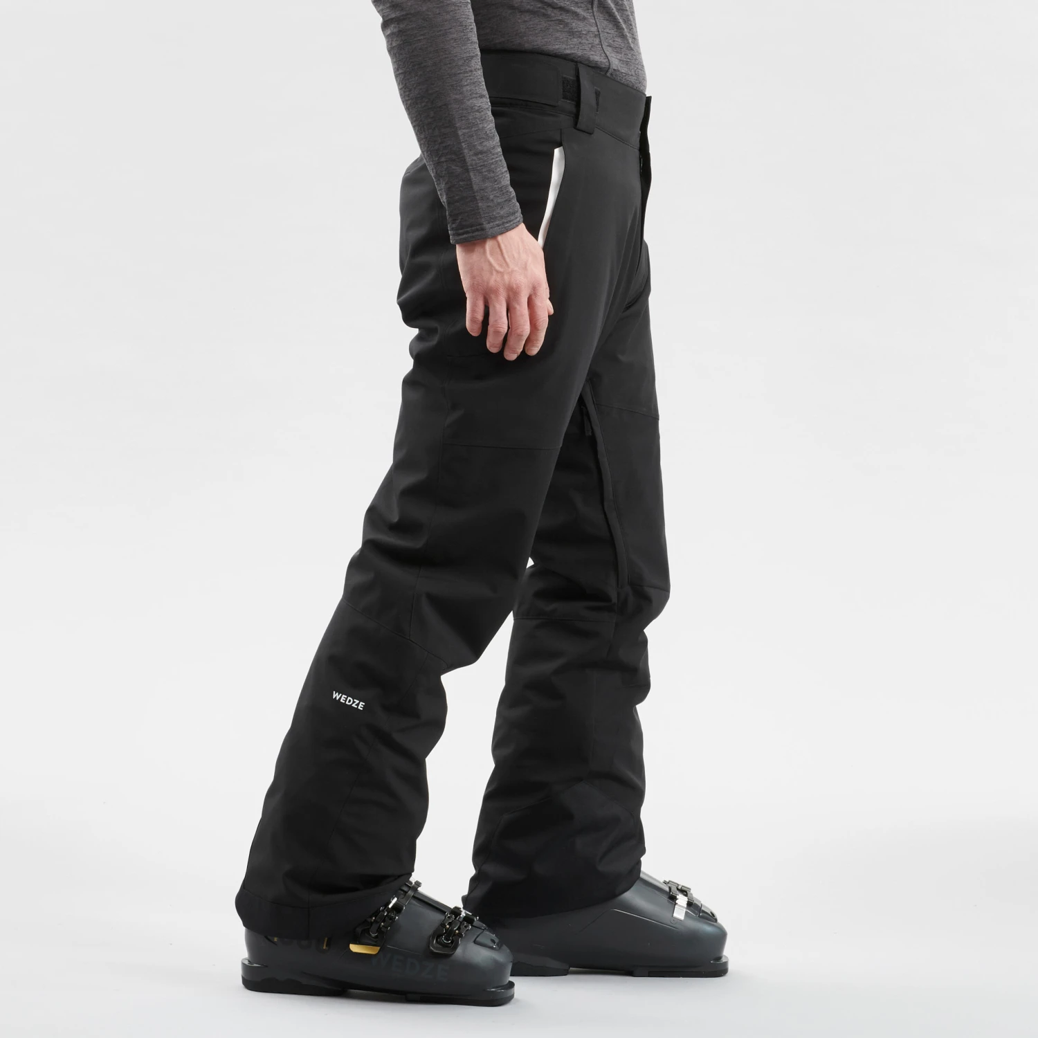 WEDZE Men’s Downhill Ski Pants - 500 Black 4 WEDZE Men’s Downhill Ski Pants - 500 Black - Image 4