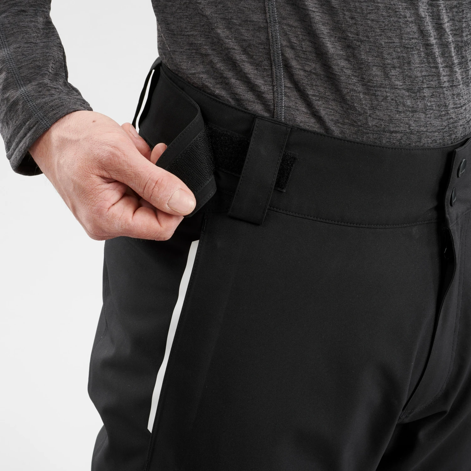 WEDZE Men’s Downhill Ski Pants - 500 Black 7 WEDZE Men’s Downhill Ski Pants - 500 Black - Image 7