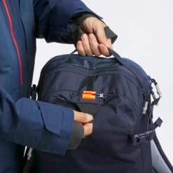 WEDZE Freeride Ski Backpack With Back Protector - FR 100 Blue -WEDZE SHOP freeride ski backpack with back protector fr 100 blue 11