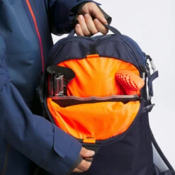 WEDZE Freeride Ski Backpack With Back Protector - FR 100 Blue -WEDZE SHOP freeride ski backpack with back protector fr 100 blue 13