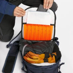 WEDZE Freeride Ski Backpack With Back Protector - FR 100 Blue -WEDZE SHOP freeride ski backpack with back protector fr 100 blue 15