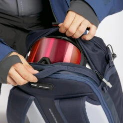 WEDZE Freeride Ski Backpack With Back Protector - FR 100 Blue -WEDZE SHOP freeride ski backpack with back protector fr 100 blue 16