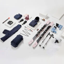 WEDZE Freeride Ski Backpack With Back Protector - FR 100 Blue -WEDZE SHOP freeride ski backpack with back protector fr 100 blue 2