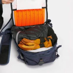 WEDZE Freeride Ski Backpack With Back Protector - FR 100 Blue -WEDZE SHOP freeride ski backpack with back protector fr 100 blue 5