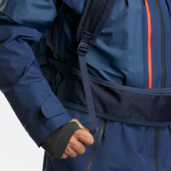 WEDZE Freeride Ski Backpack With Back Protector - FR 100 Blue -WEDZE SHOP freeride ski backpack with back protector fr 100 blue 9