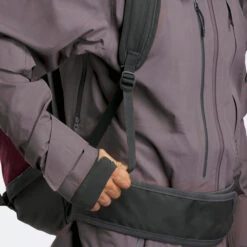 WEDZE Freeride Ski Backpack With Back Protector - FR 100 Burgundy -WEDZE SHOP freeride ski backpack with back protector fr 100 burgundy 15