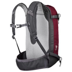 WEDZE Freeride Ski Backpack With Back Protector - FR 100 Burgundy -WEDZE SHOP freeride ski backpack with back protector fr 100 burgundy 7