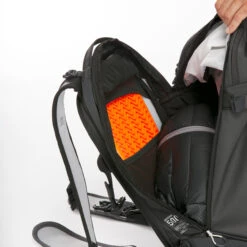 WEDZE Freeride Ski Back Protector Backpack - FR 500 -WEDZE SHOP freeride ski backpack with back protector fr 500 grey 12