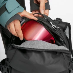 WEDZE Freeride Ski Back Protector Backpack - FR 500 -WEDZE SHOP freeride ski backpack with back protector fr 500 grey 5