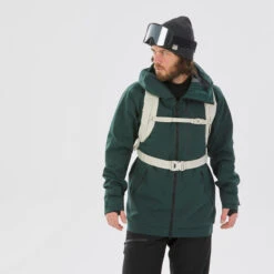 WEDZE Freeride Ski Backpack - FR 100 Beige -WEDZE SHOP freeride ski backpack with laptop pocket fr 23 l beige 5