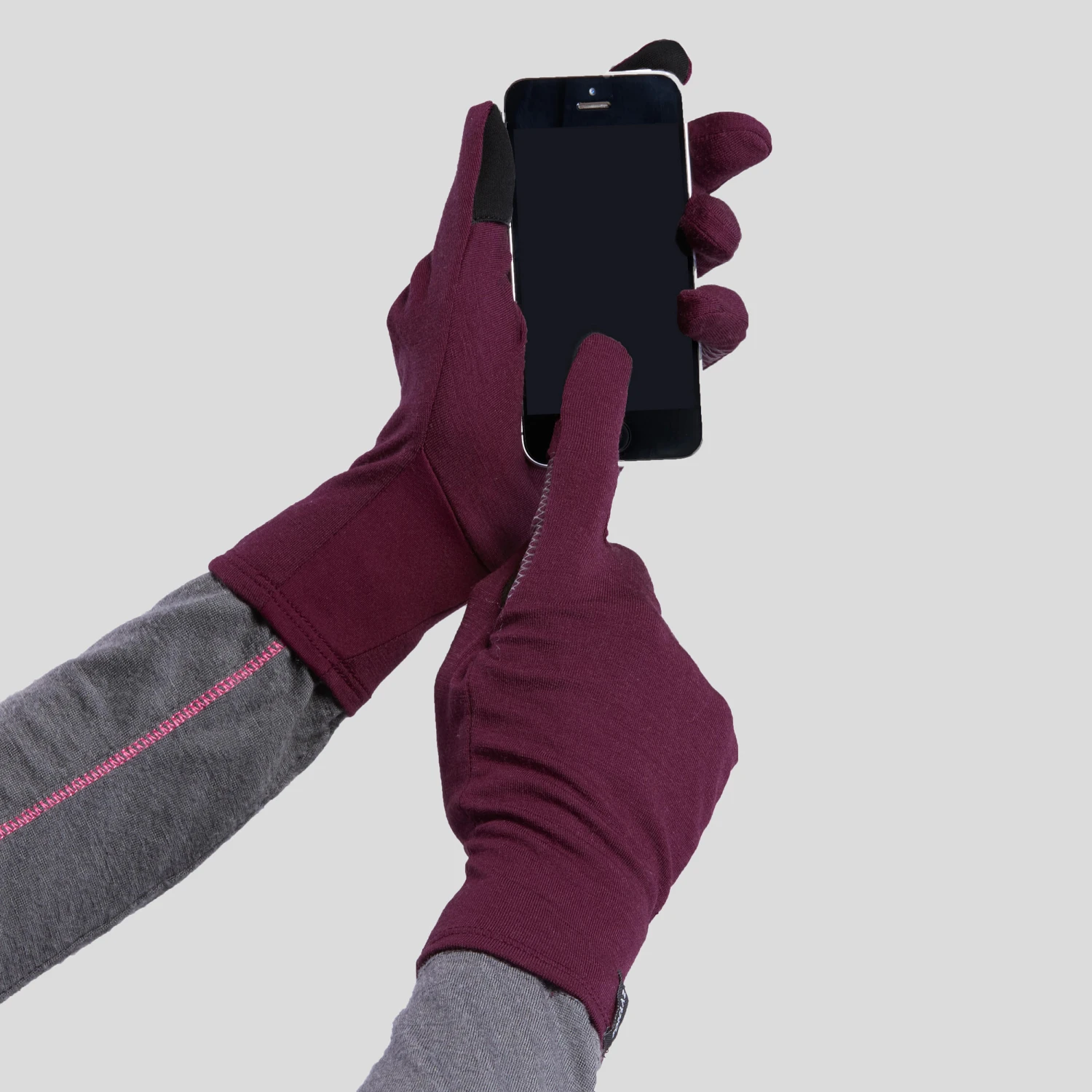 Hiking Liner Gloves - MT 500 Red 2 Hiking Liner Gloves - MT 500 Red - Image 2