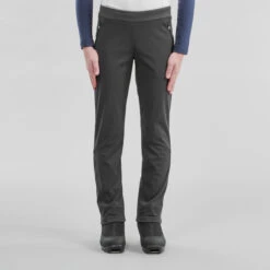 Kids Cross-Country Ski Pants XC S Pant 500 - Black -WEDZE SHOP kids cross country ski pants xc s pant 500 black 2