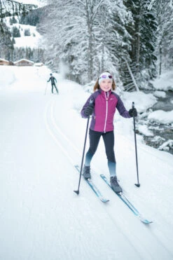 Kids' Cross-country Ski Jacket - XC S 550 Purple -WEDZE SHOP kids cross country skiing jacket 550 purple 7