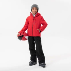 WEDZE Kids’ Downhill Ski Jacket - 550 Red 16 WEDZE Kids’ Downhill Ski Jacket - 550 Red -WEDZE SHOP kids downhill ski jacket 550 red 2