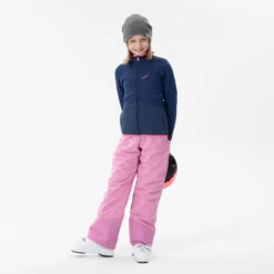 WEDZE Kids' Ski Midlayer Jacket - 900 Blue -WEDZE SHOP kids downhill ski jacket 900 blue 2