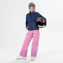 WEDZE Kids' Ski Midlayer Jacket - 900 Blue -WEDZE SHOP kids downhill ski jacket 900 blue 3